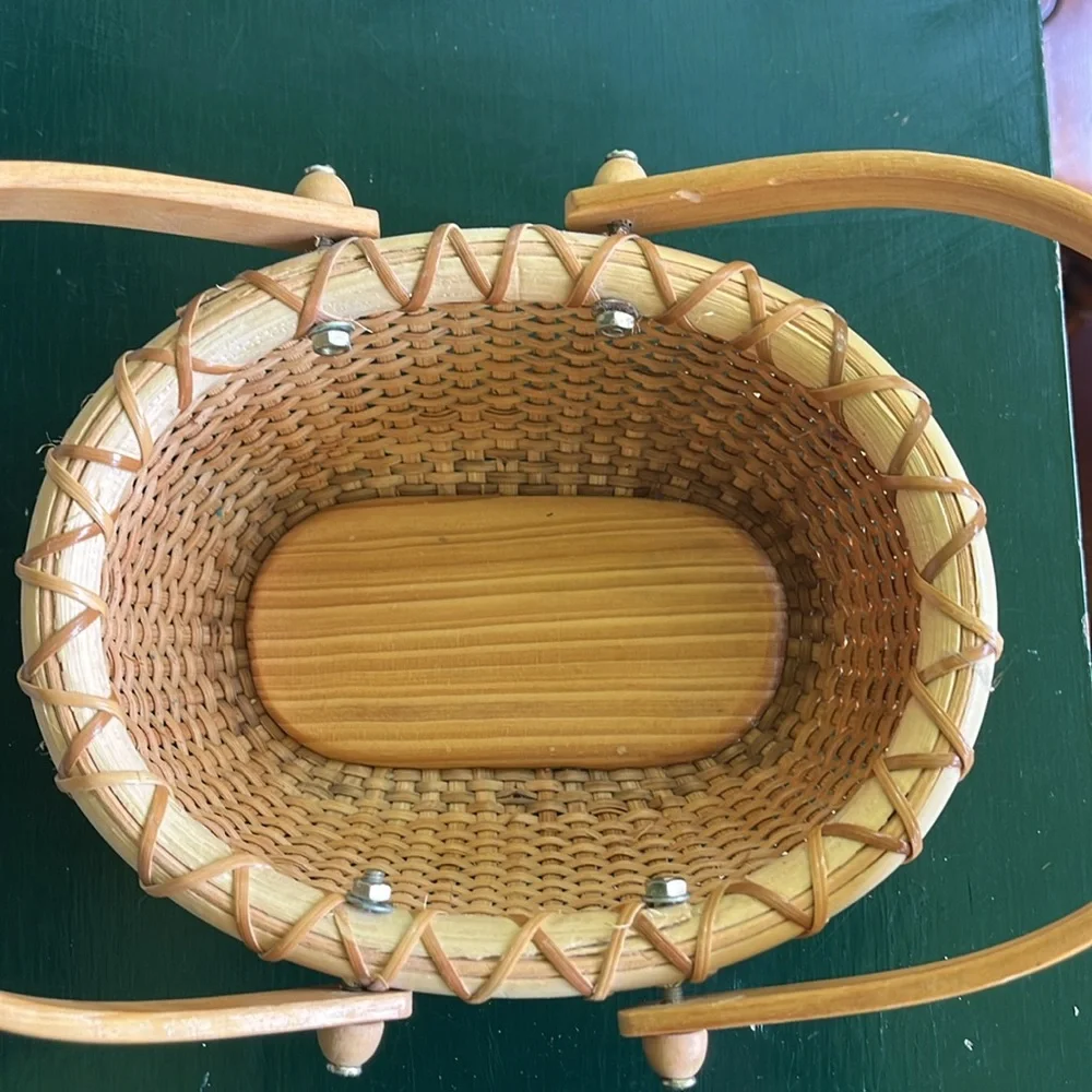 Charming Woven Basket with Handles